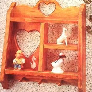 New wood curio shelf